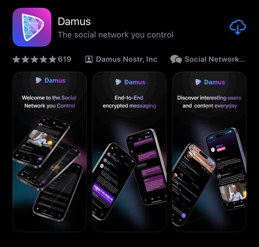 The new Damus App Store banners…