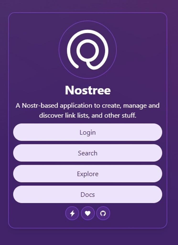 Alternative Linktree at #Nostr = Nostree