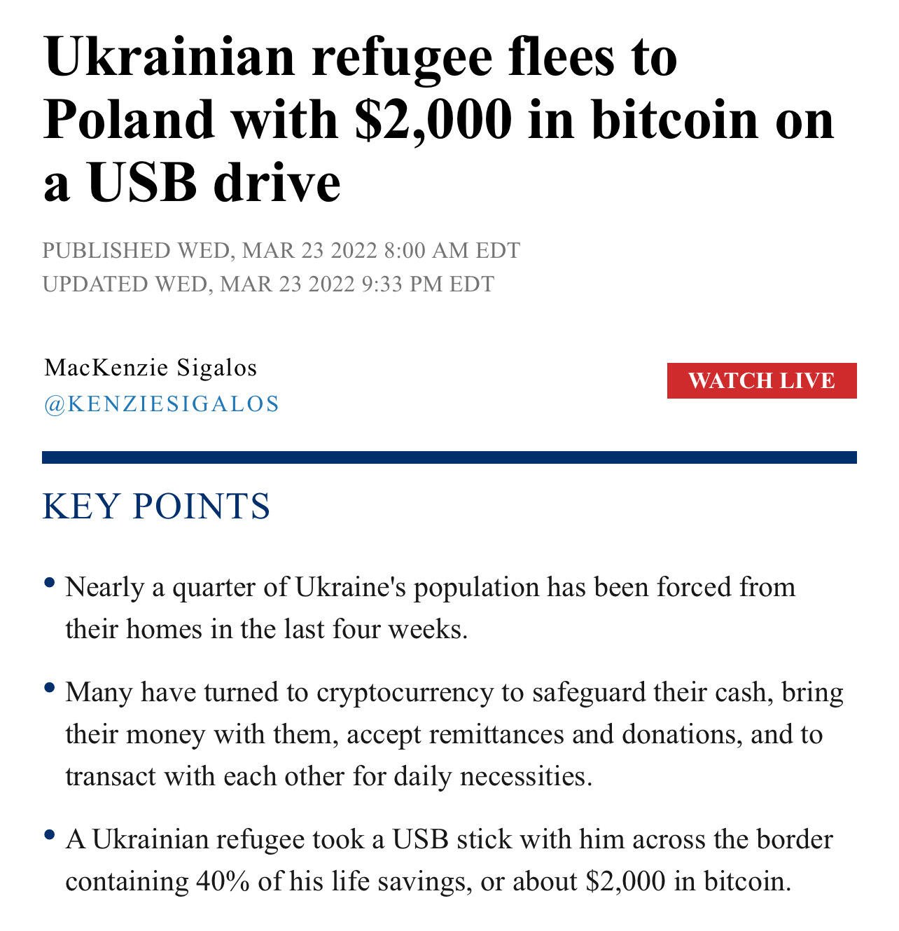 REMINDER: #Bitcoin is your escape hatch…