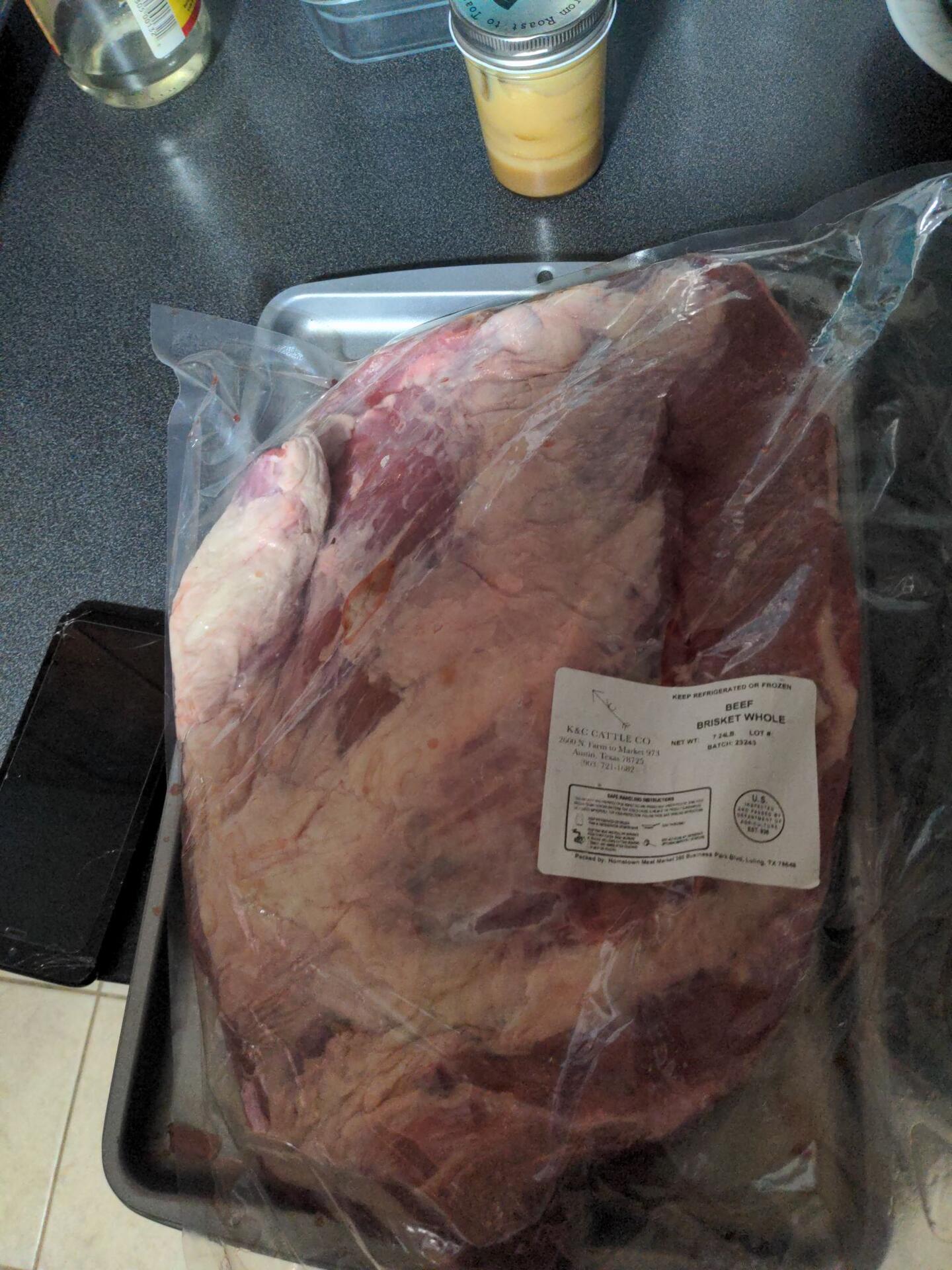 K&C Cattle brisket. This thing…