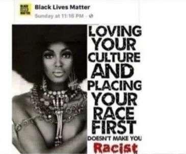 But proud to be white is…