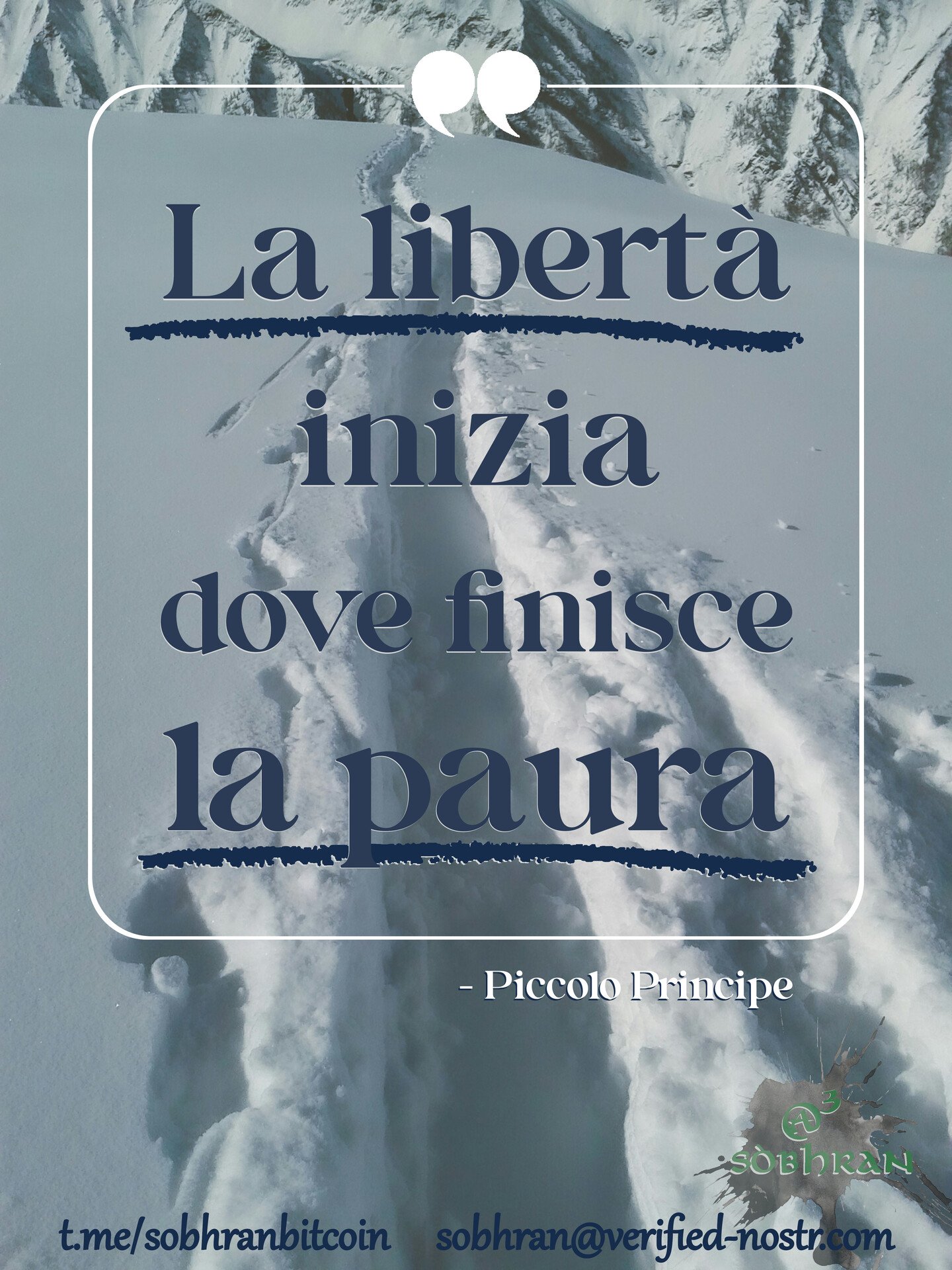 La #libertà inizia dove finisce la…