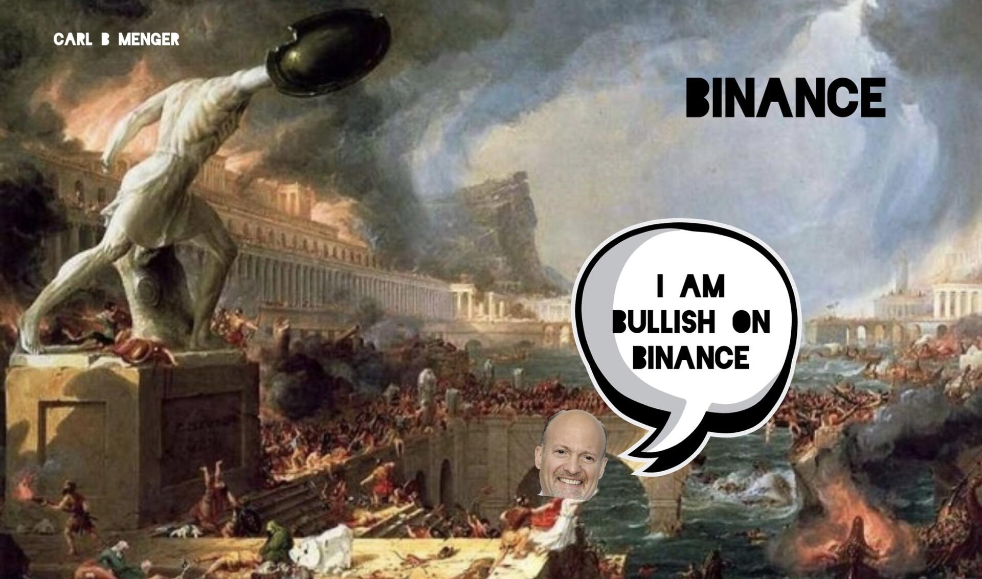 „I am bullish on @binance.“ - @jimcramer