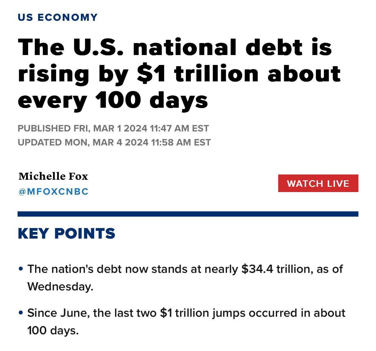 The national debt of the U.…