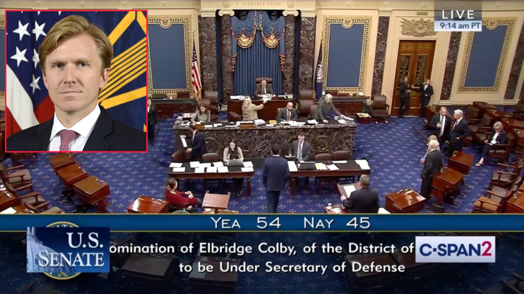 The U.S. Senate has now…