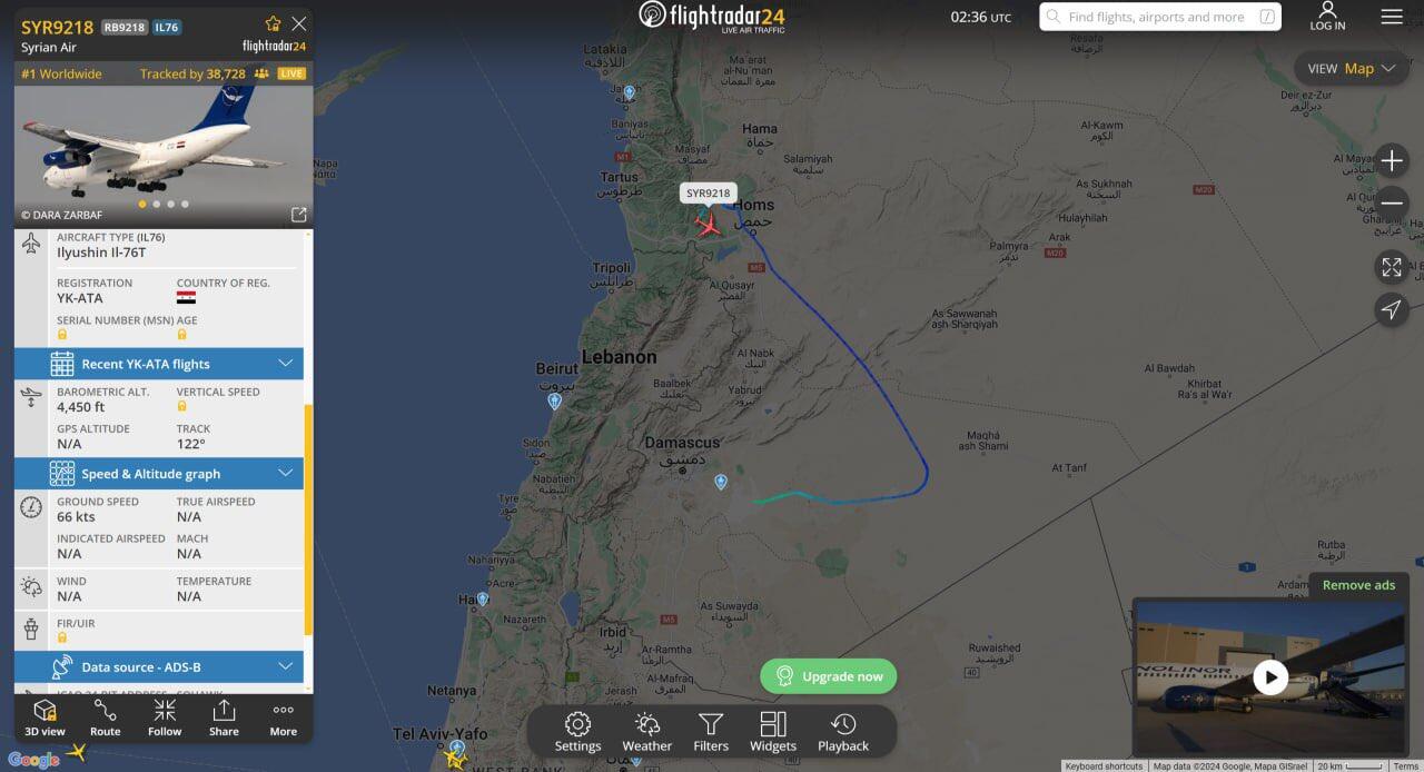 ⚡️Syrian Air Force Il-76T ( SYR9218…