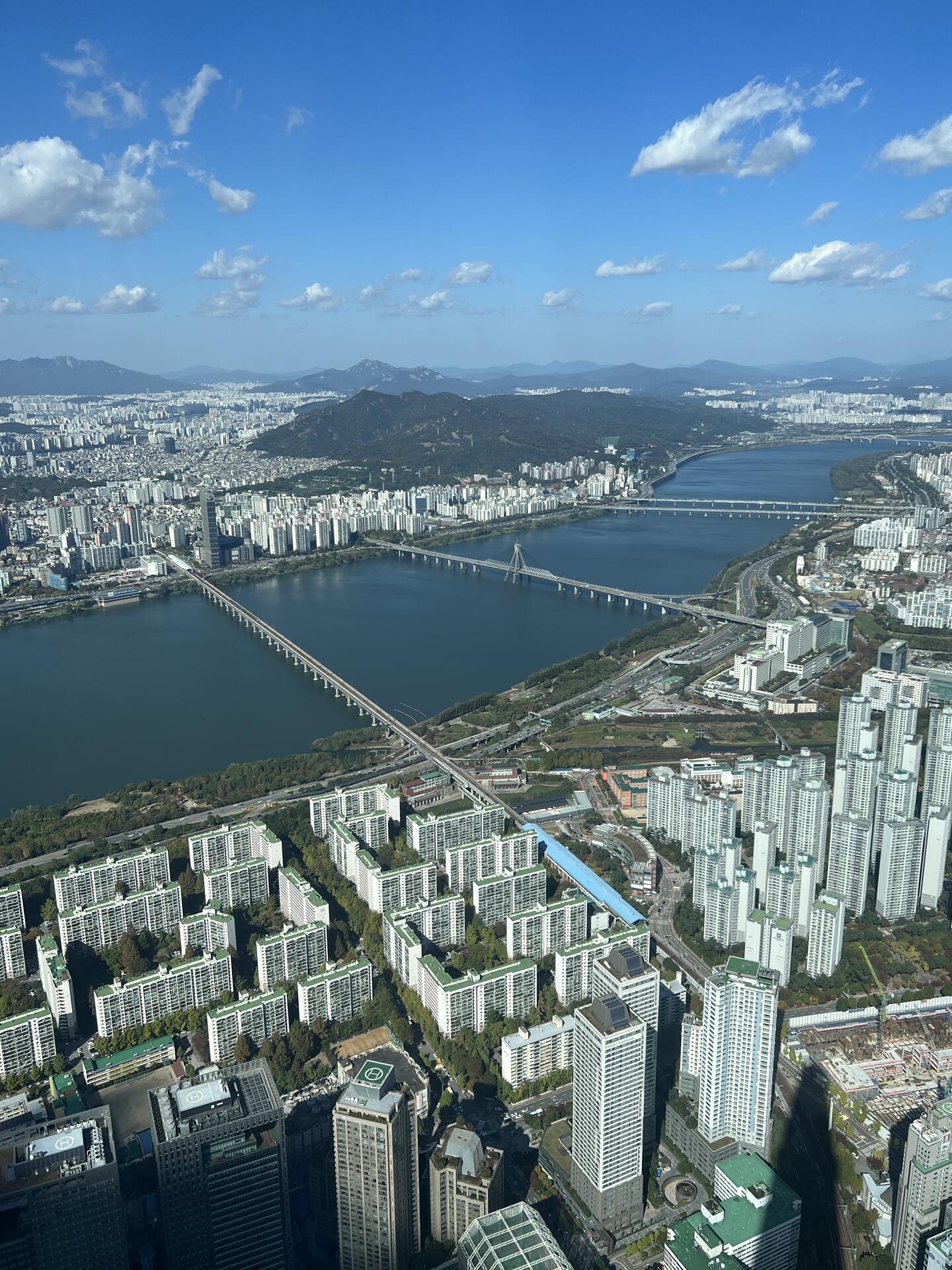 View from the lotte world tower…