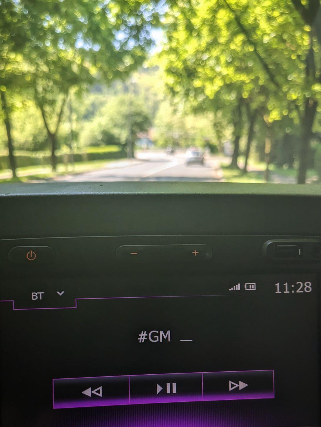 Connected my phone via Bluetooth and…