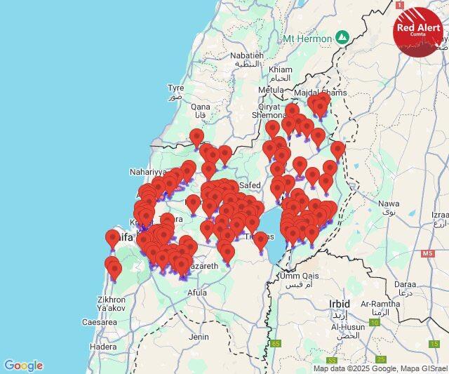 🚨Sirens now sounding across Northern Israel.
