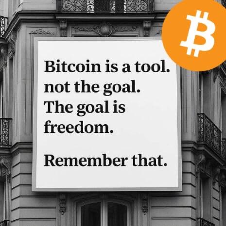 The goal is freedom.