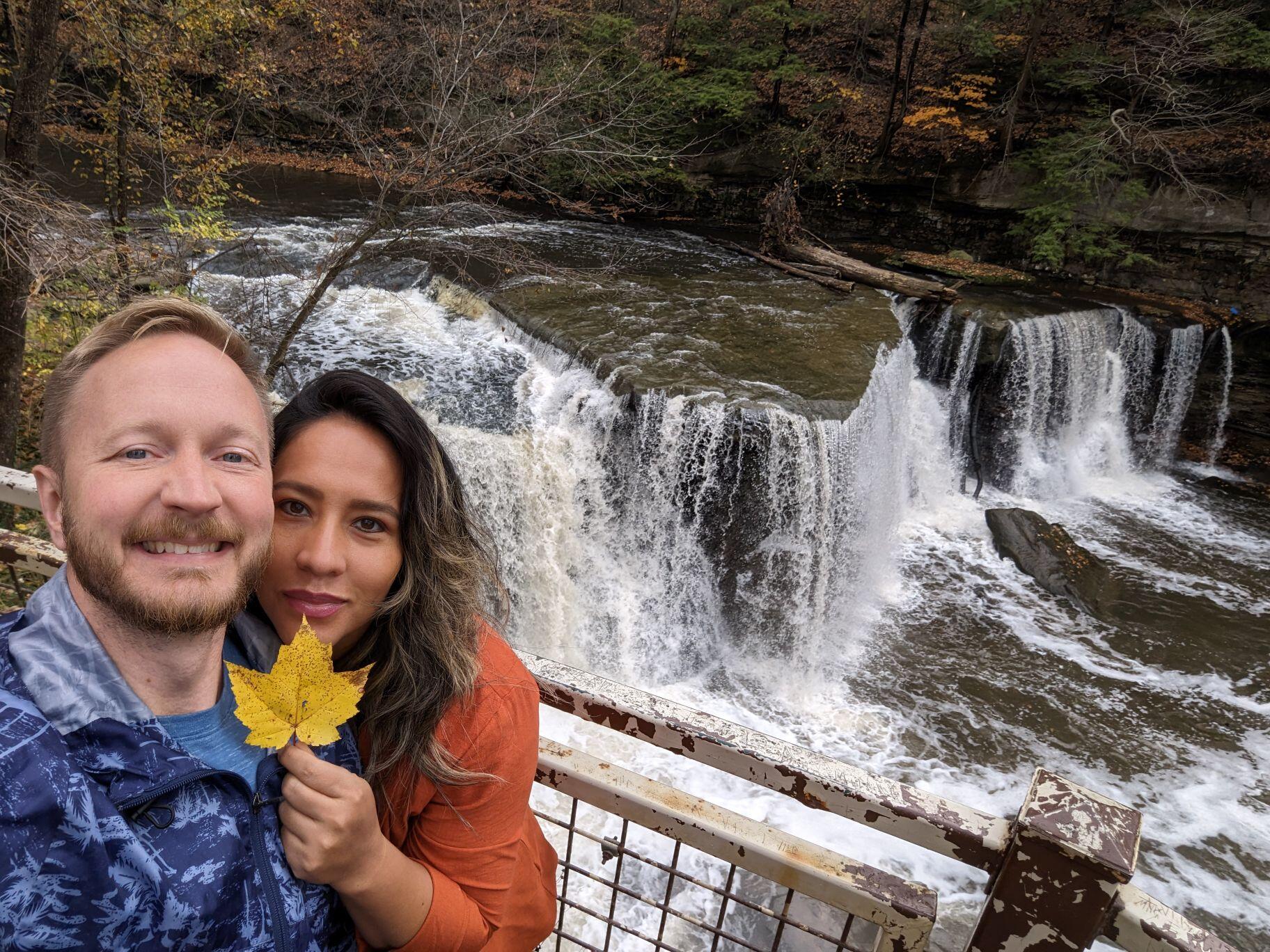 My beautiful bride and I in…