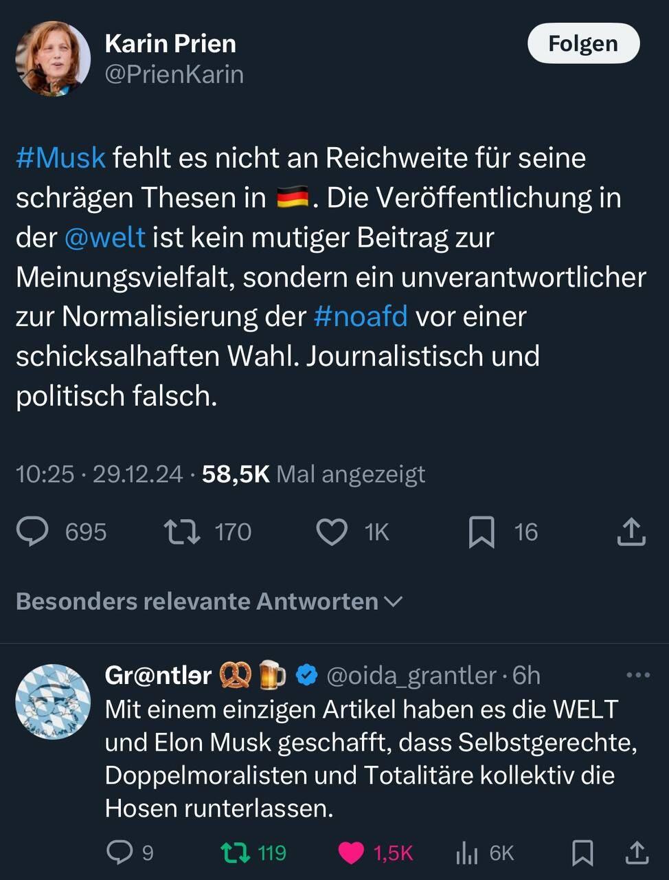 Wenn die politische Sichtweise nicht mehr…