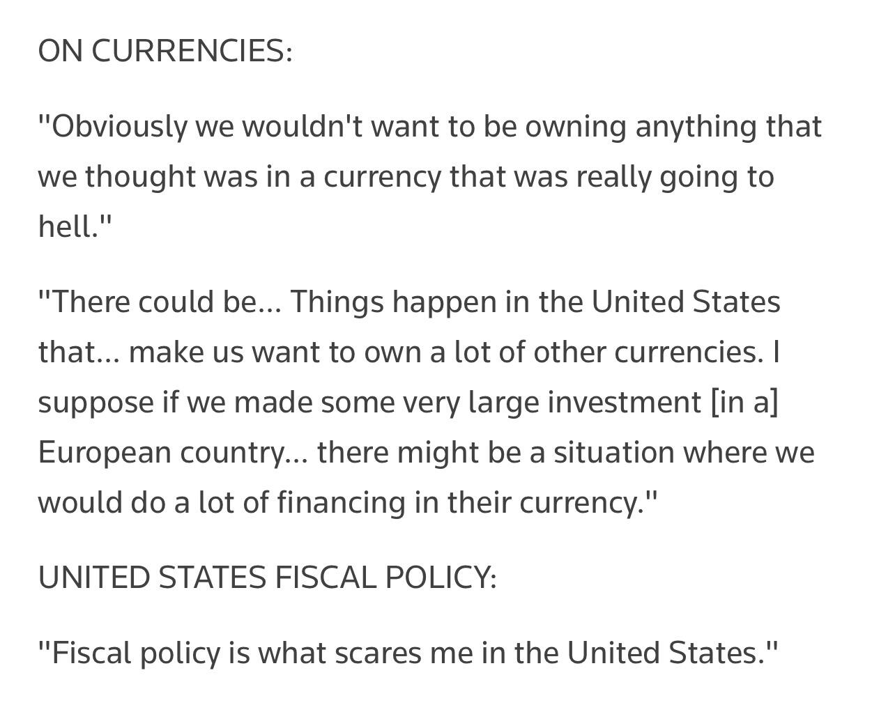 JUST IN: Warren Buffett suggests it…