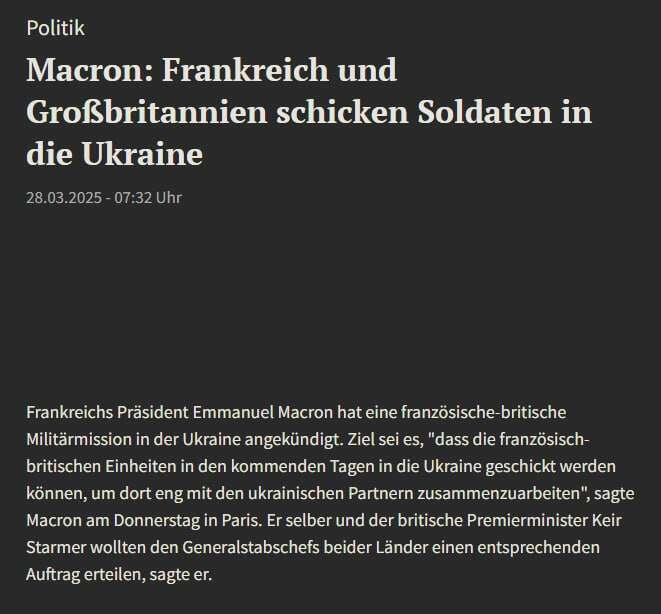 Hurra, Hurra, der Krieg ist da.
