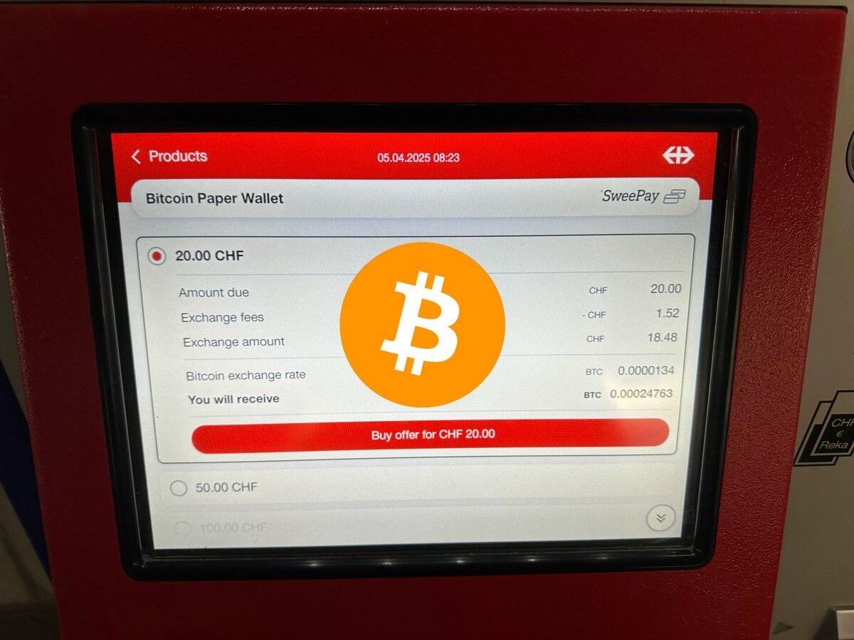 You can buy Bitcoin with cash…