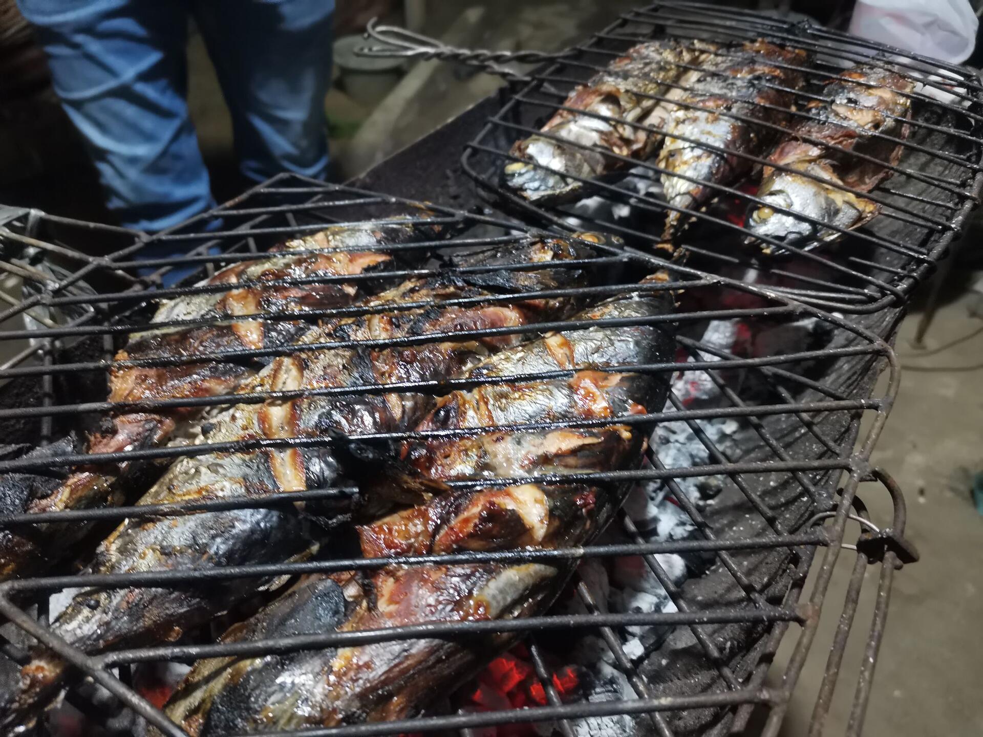 Grilled fish.…