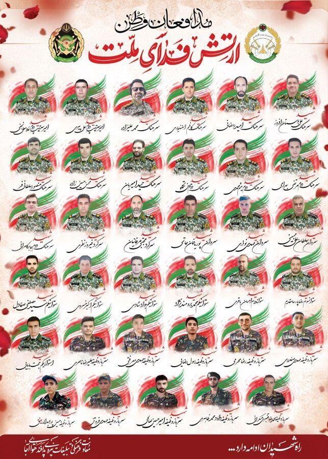 Iran has published the names of…