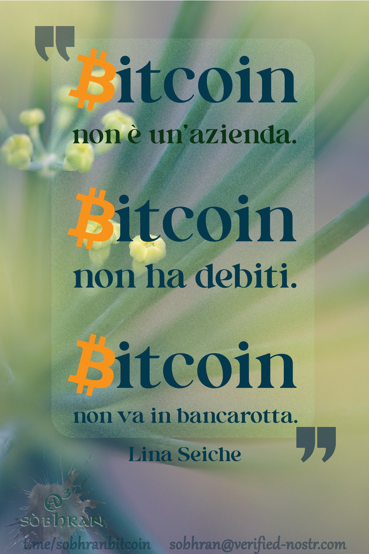 #Bitcoin non è un'azienda.