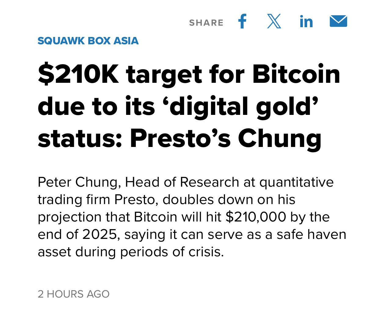 $210k #Bitcoin by end of July.…