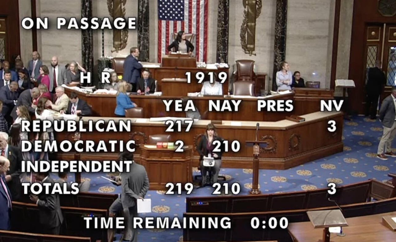 BREAKING: U.S. House to PASS…