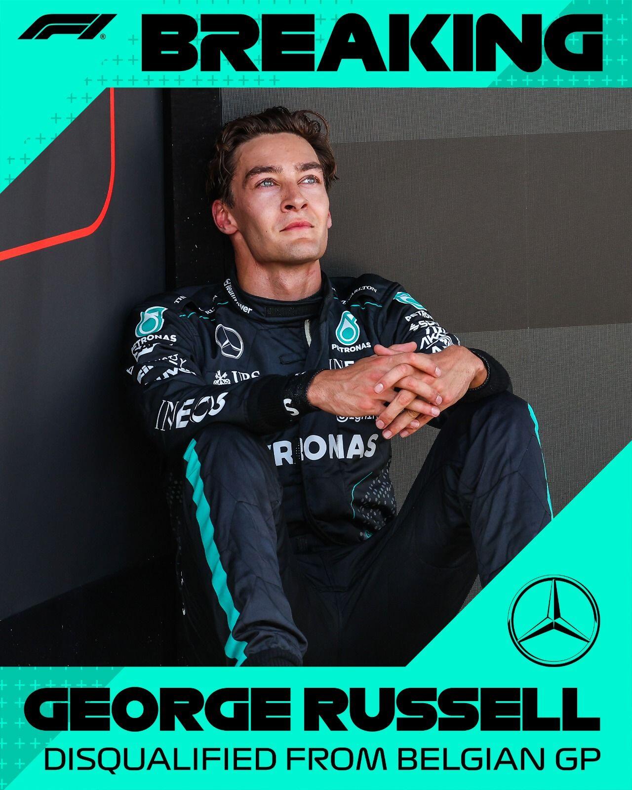 😱 Belgian Grand Prix winner George Russell…