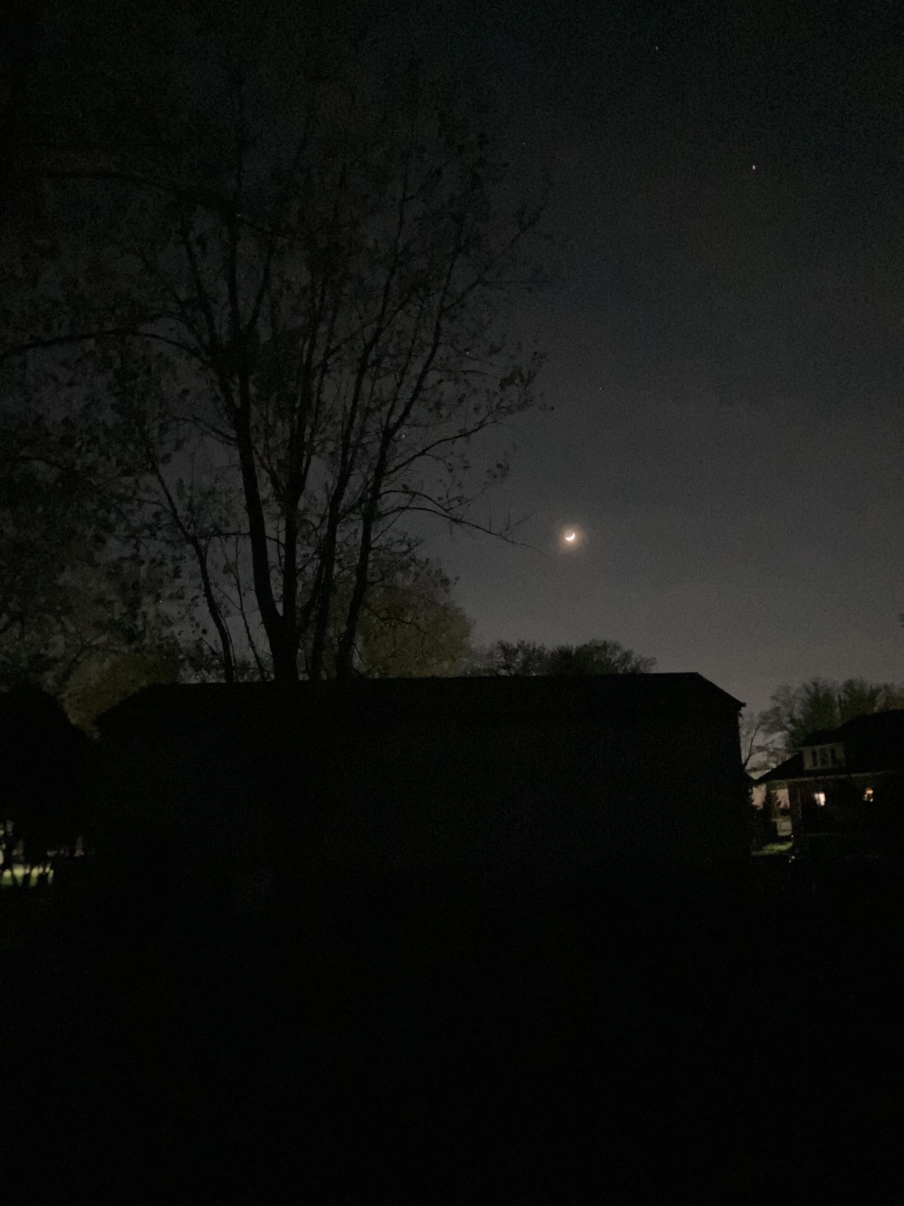 The moon over Detroit