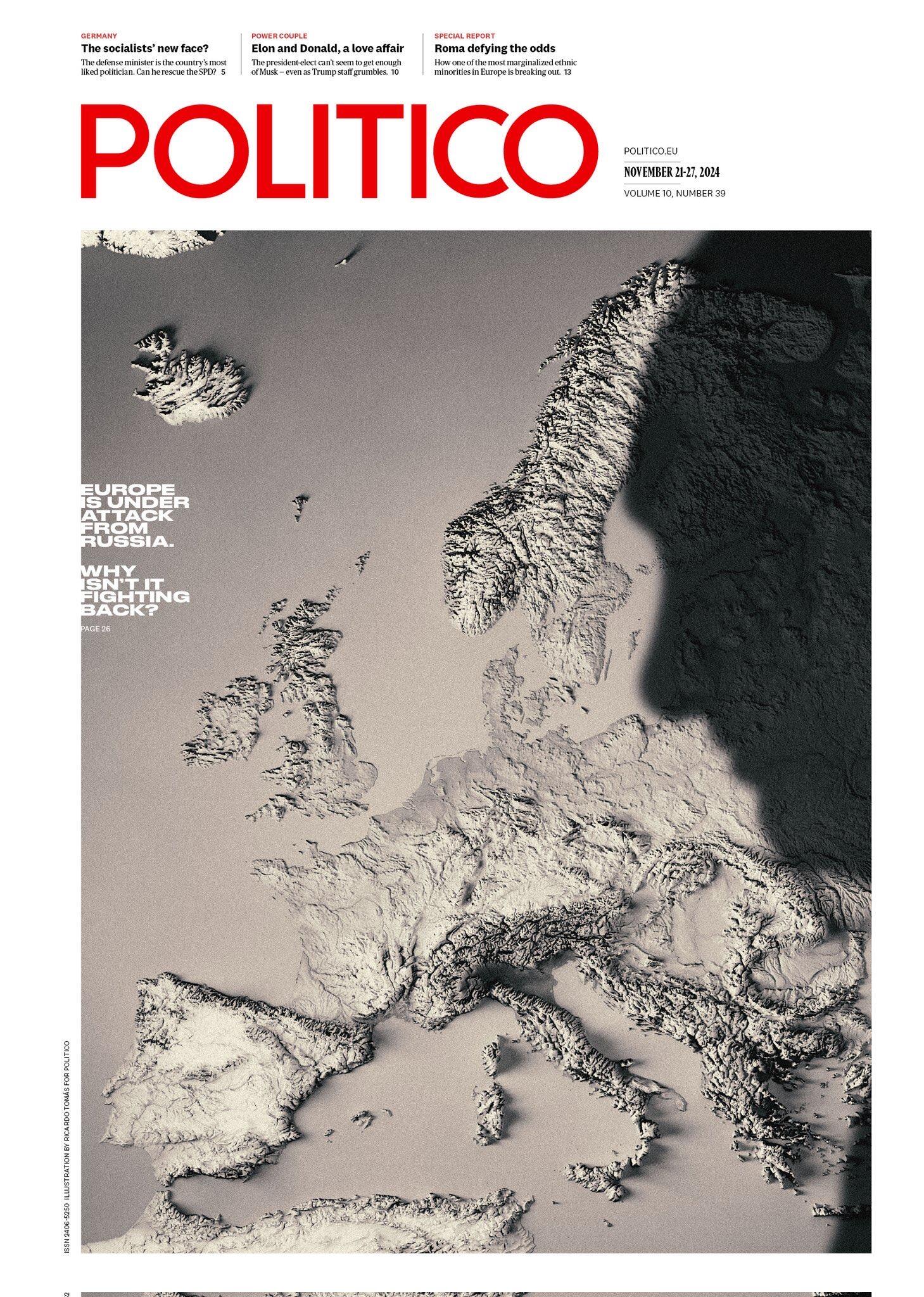 Cover of POLITICO magazine: