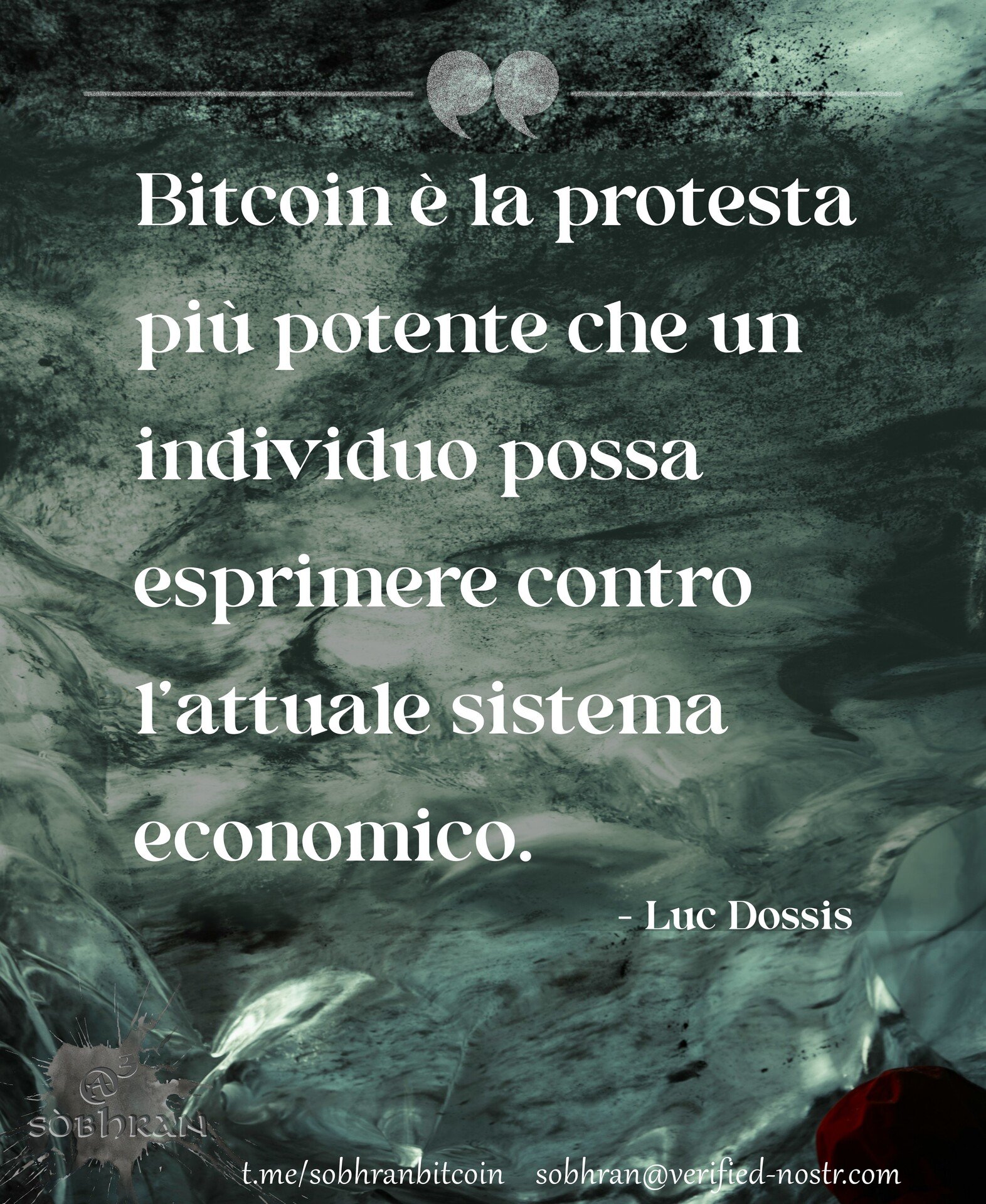 Bitcoin è la protesta più potente…