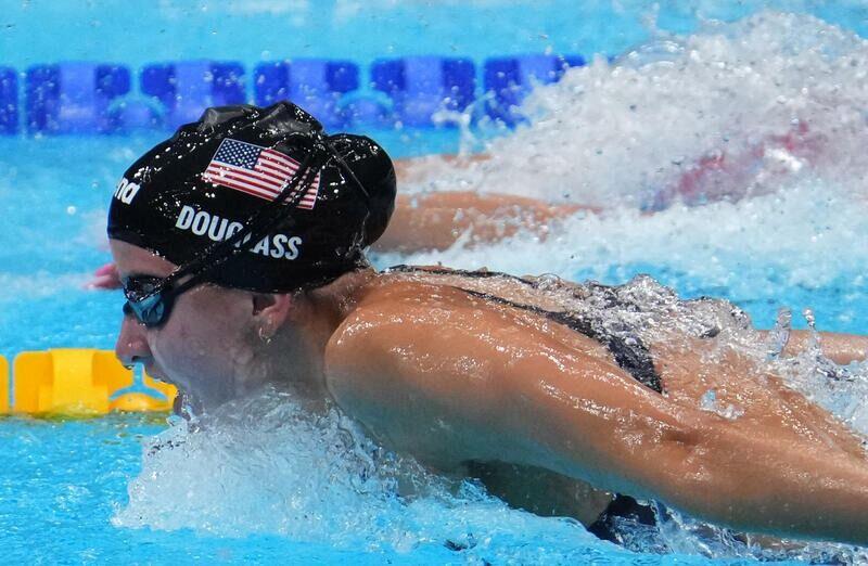 Katie Douglass won the 200m breaststroke…