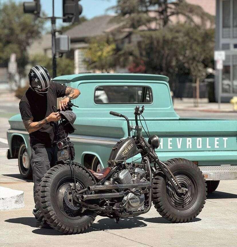 #bike #custom #biker #rocker #motorcycle