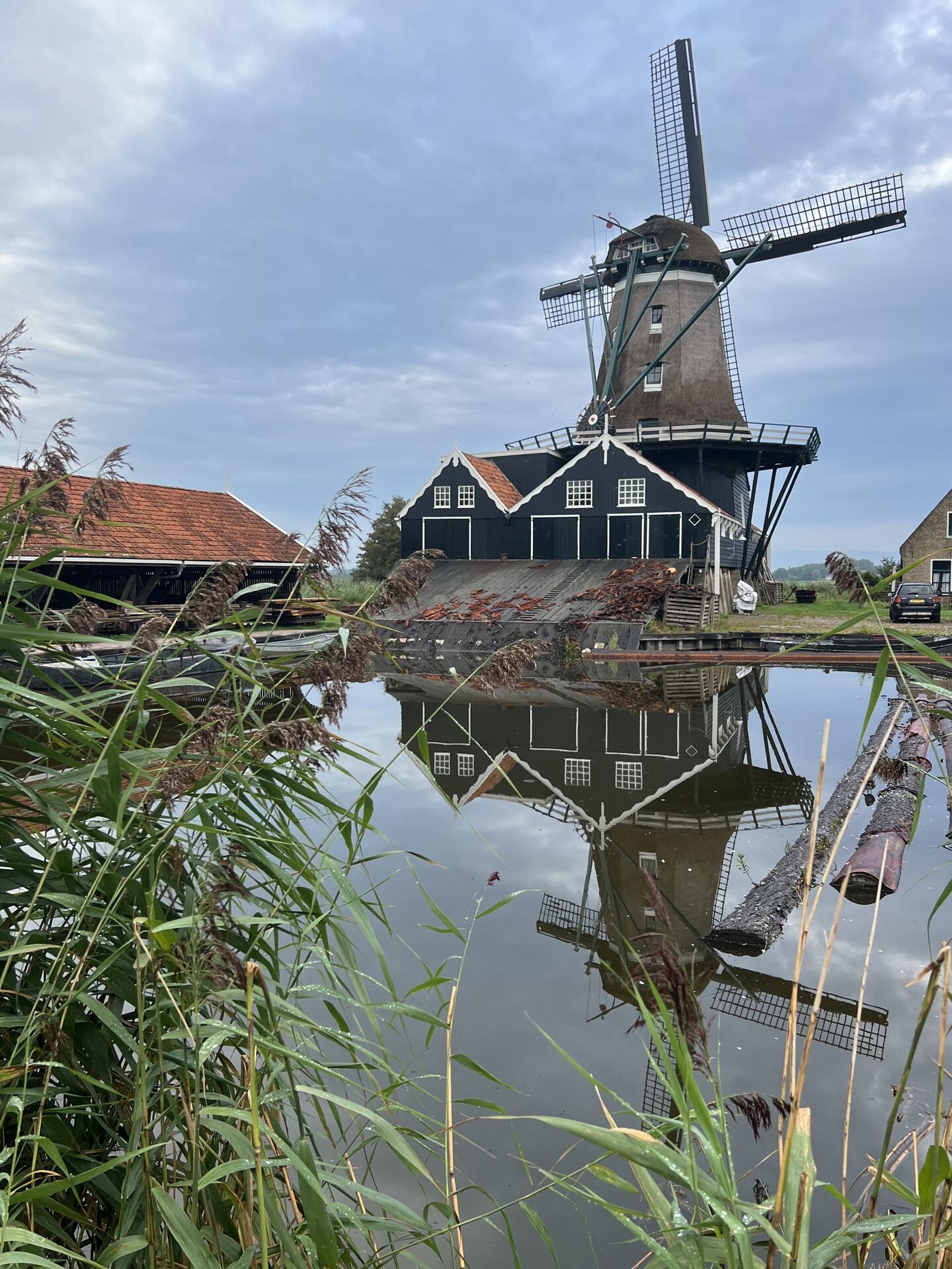 Windmill in IJlst, Friesland, The Netherlands…