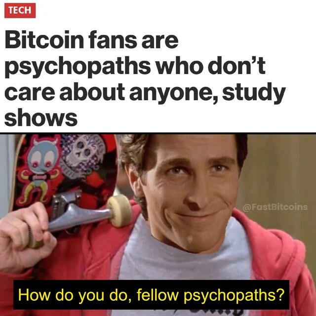 GM fellow psychopaths. #Bitcoin