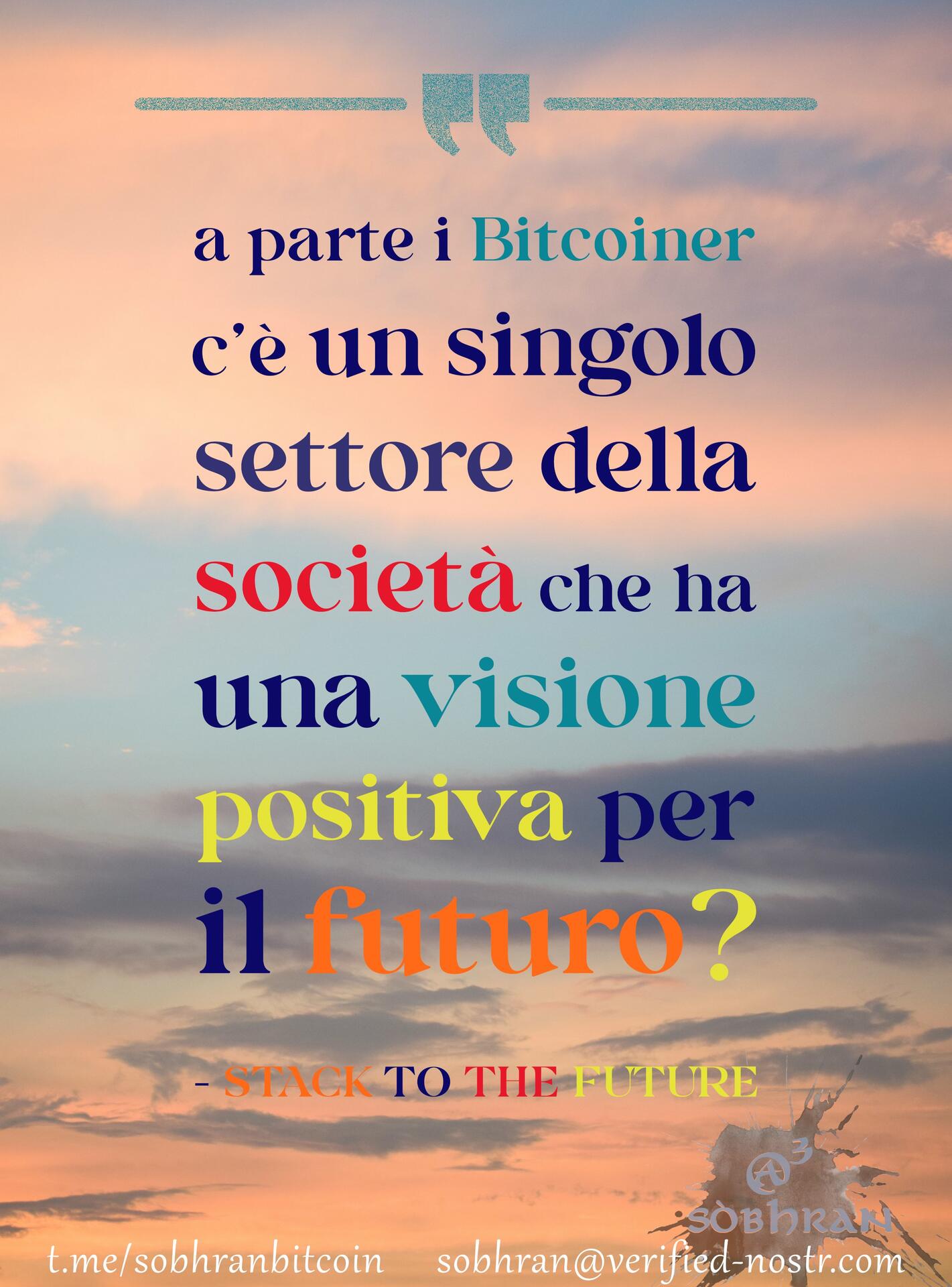 a parte i #Bitcoiner c'è…