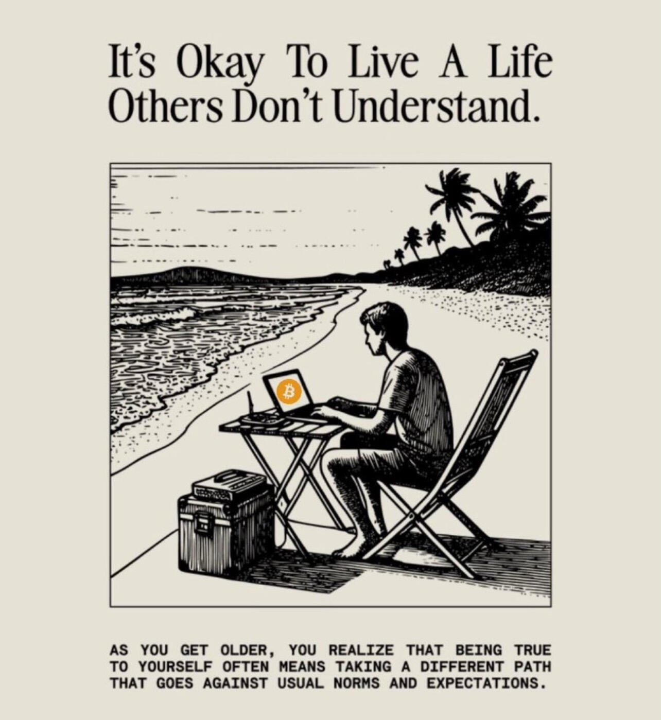 It’s okay to live a…