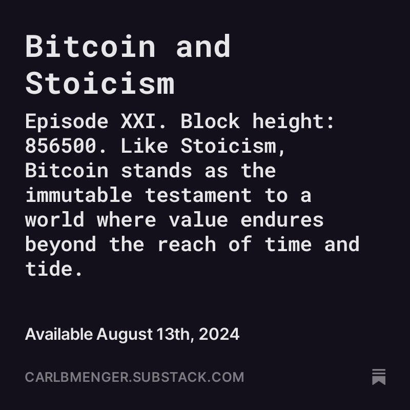 #Bitcoin and #Stoicism share intriguing philosophical…