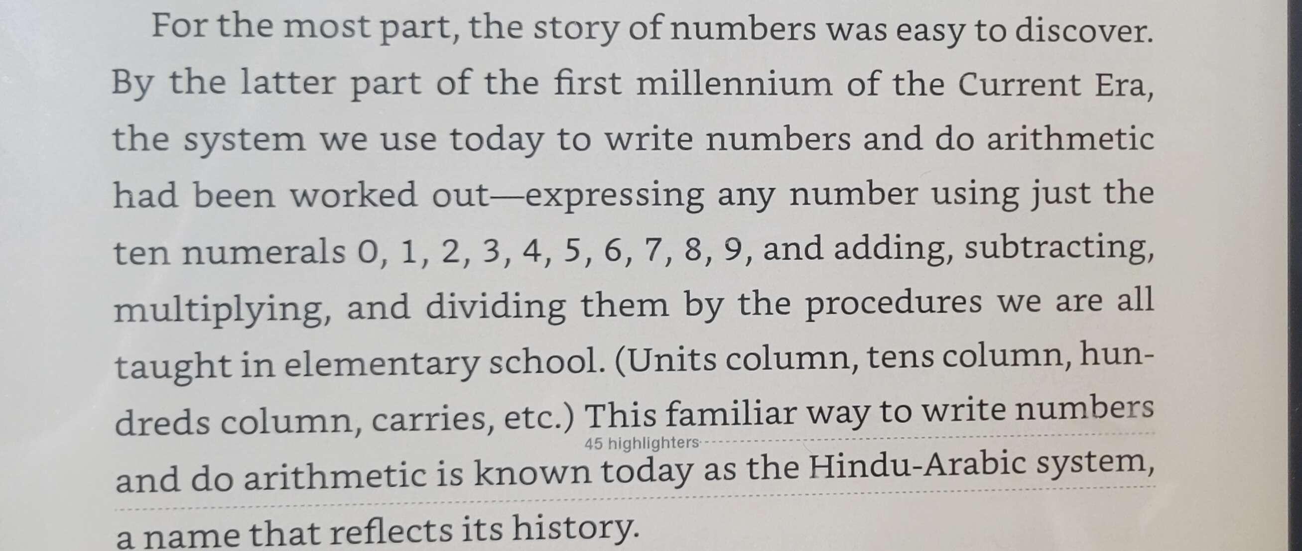 The Hindu-Arabic numeral system was…