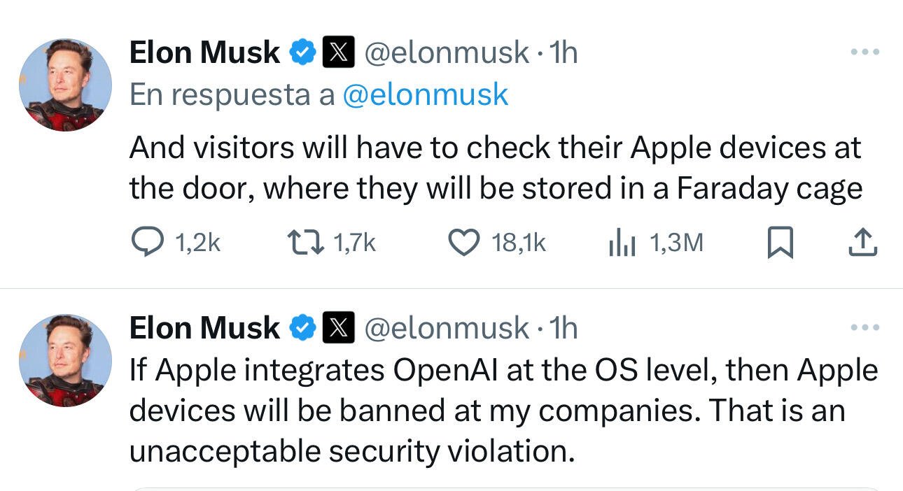 Elon knows something more about iOS…