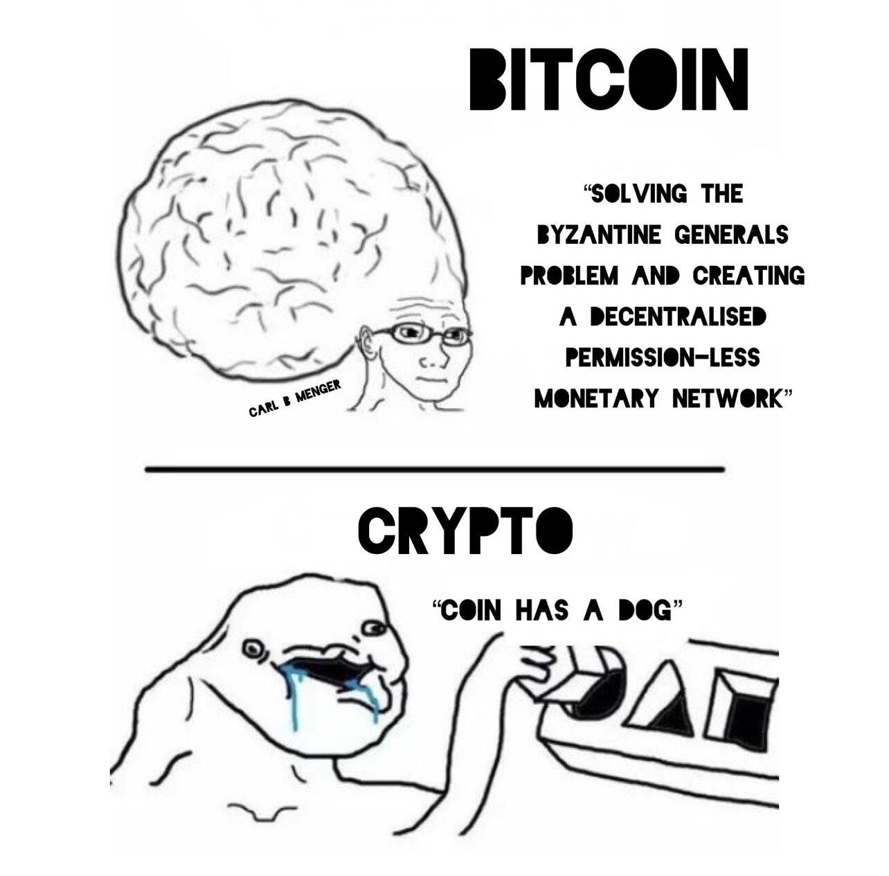 #Bitcoin ≠ Crypto