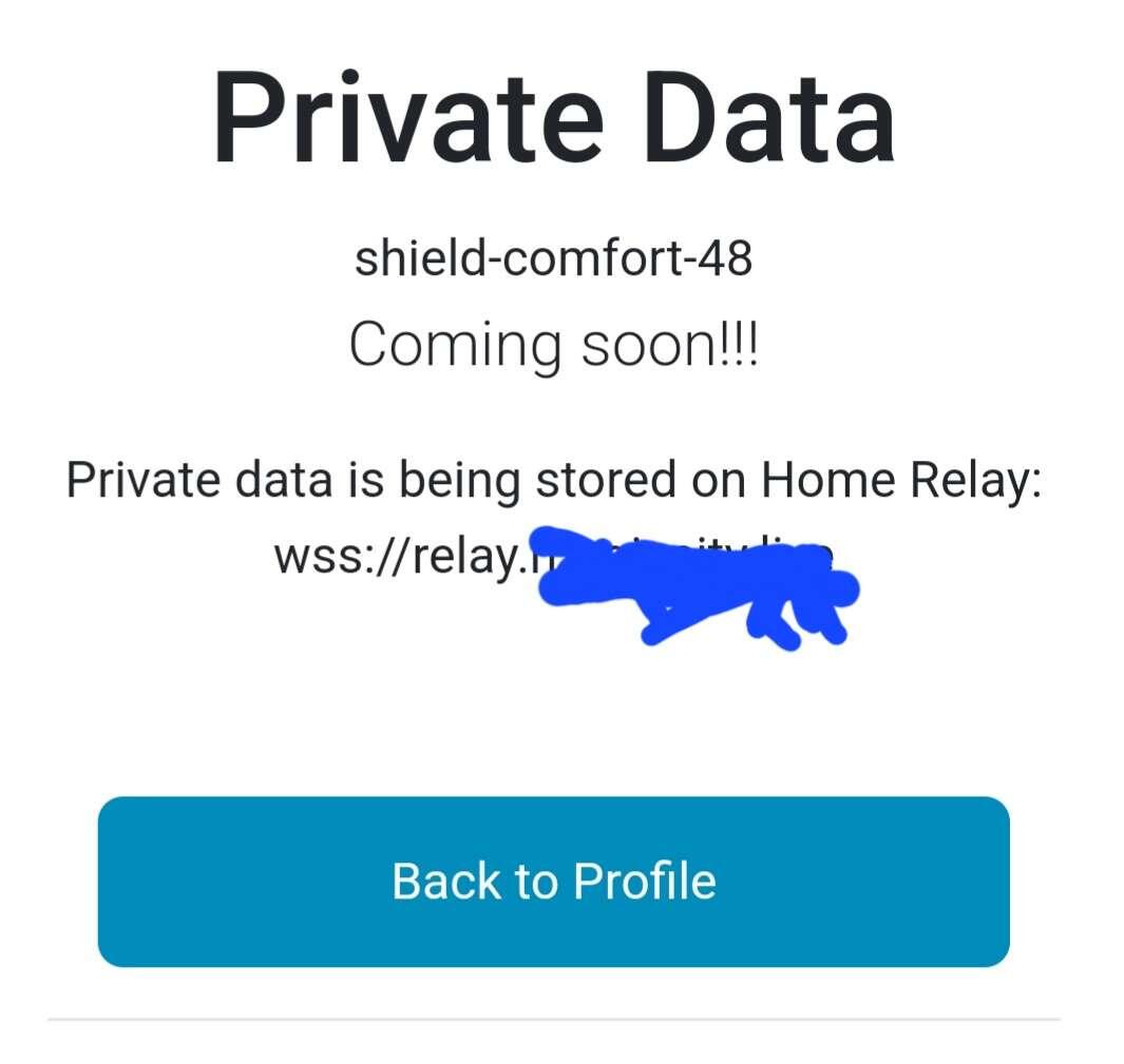 IT'S COMING!!! PRIVATE DATA STORED…