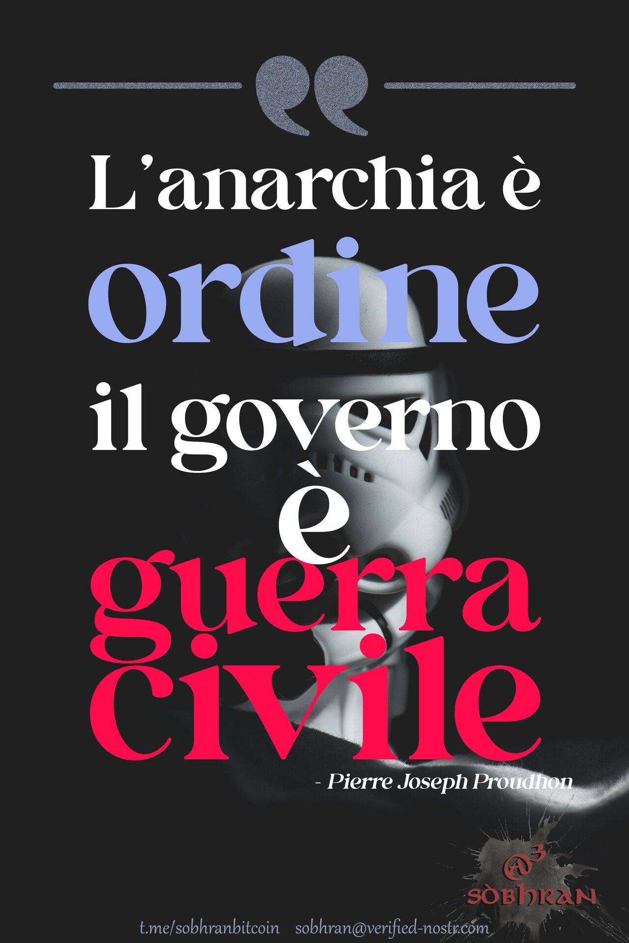 L' #anarchia è ordine, il #governo…