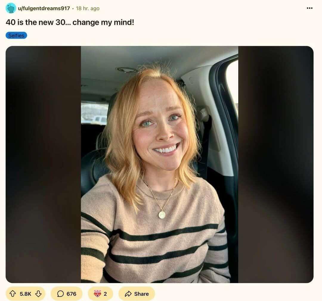 You can see her bio-clock…