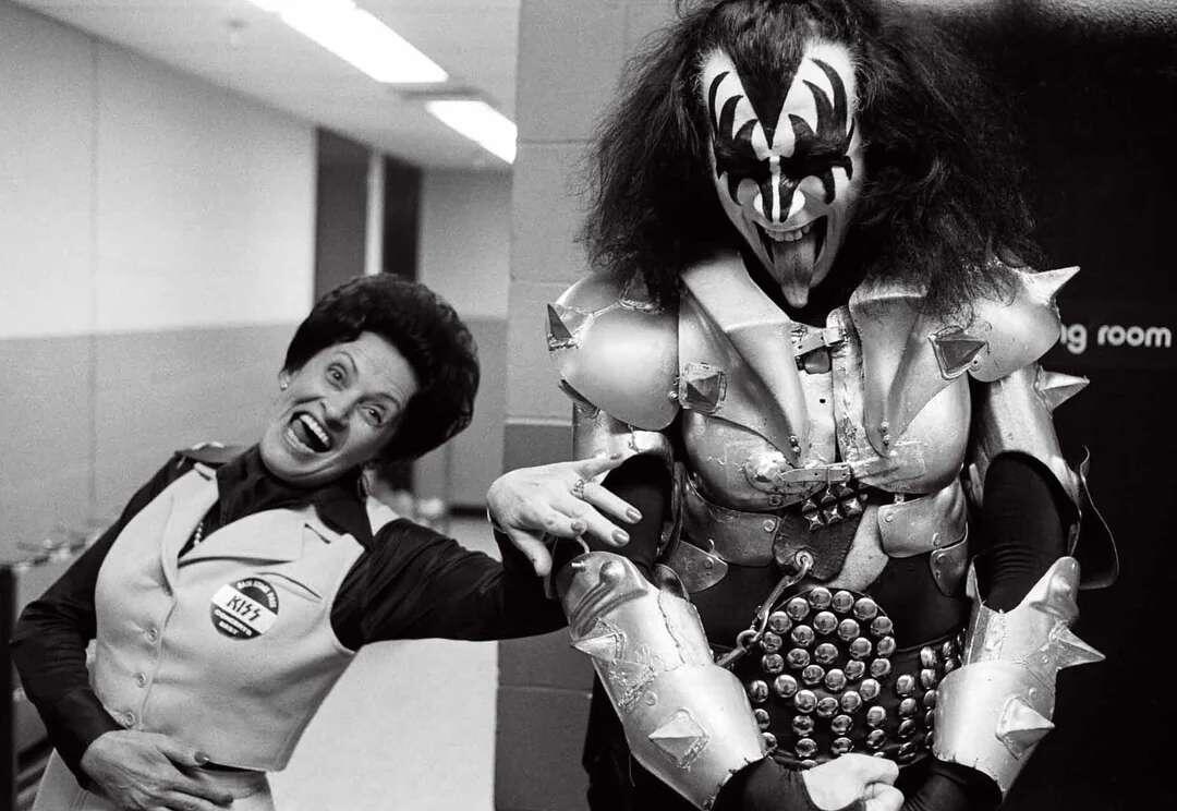 Gene Simmons and his Mam