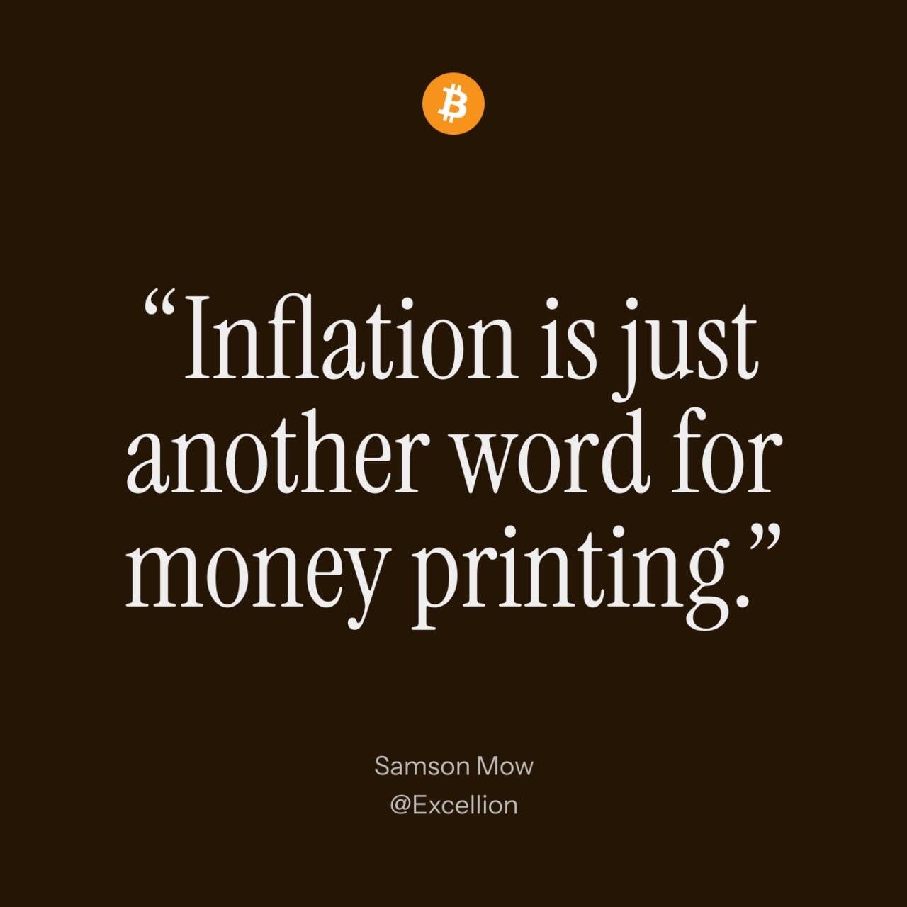 “Inflation is just another word for…