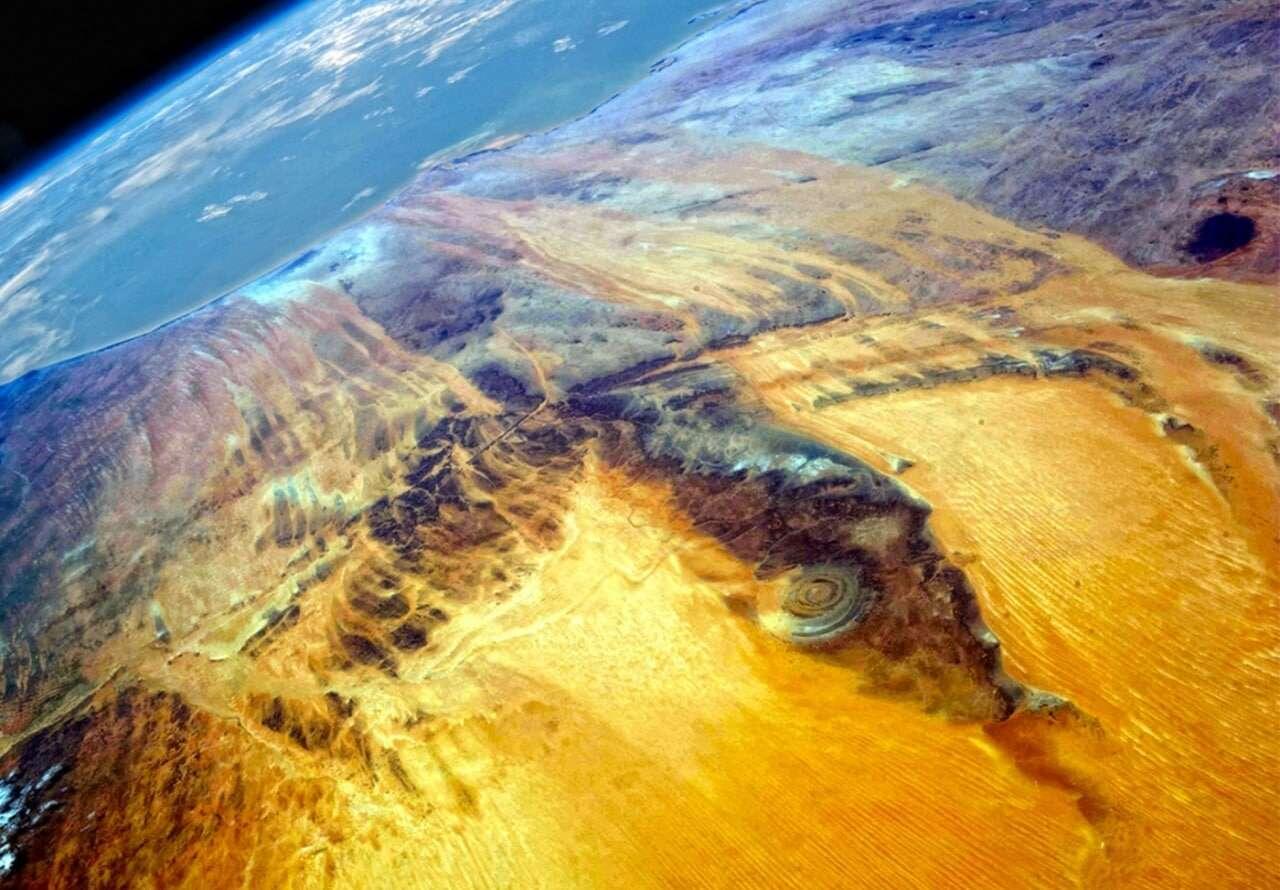 Unique geological formation "Rishat" or "Eye…