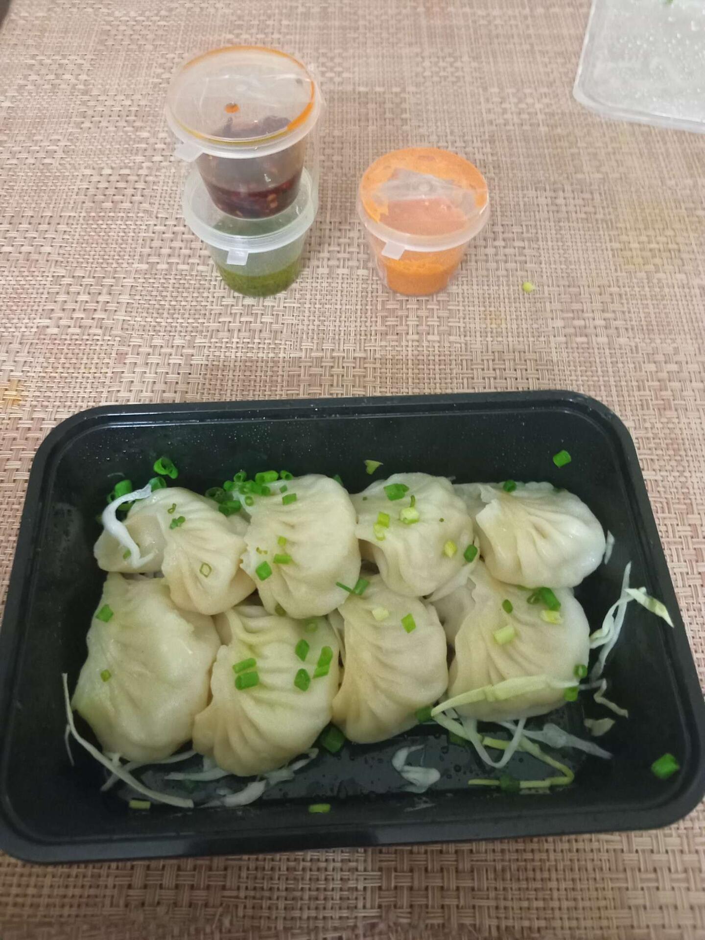 Steamed Chicken Dumplings with chilled beer…