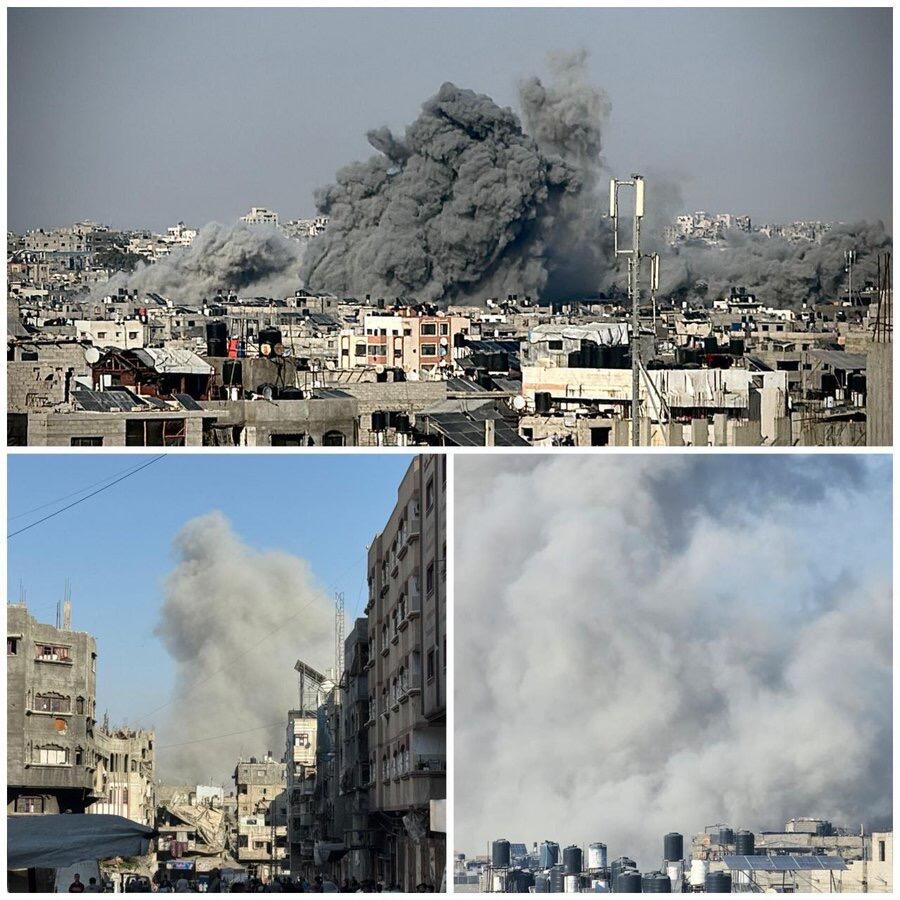 HEAVY DAY OF STRIKES IN GAZA