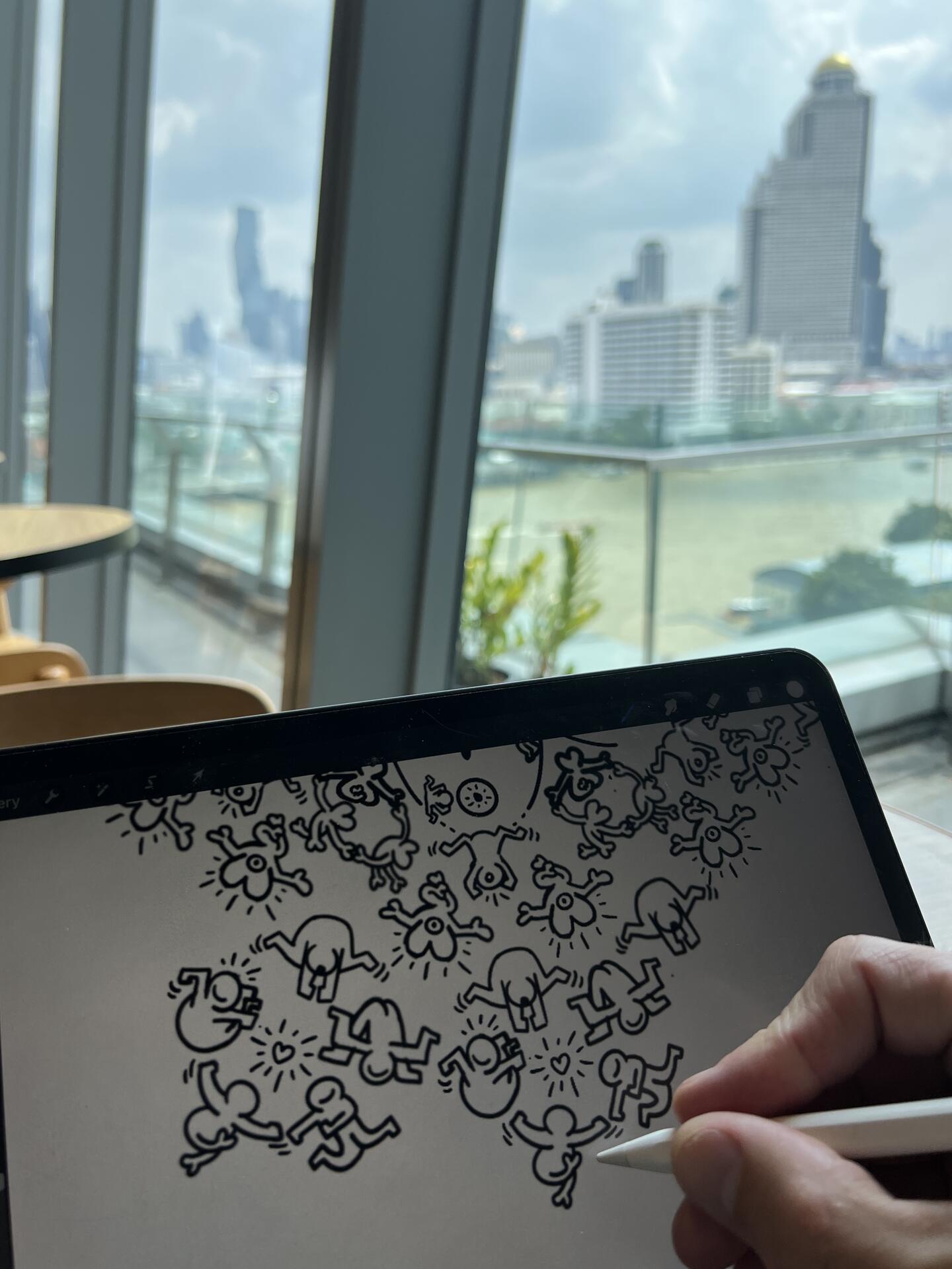 Drawing ✍️with a view 🇹🇭🙏 #nostrasia #nostr