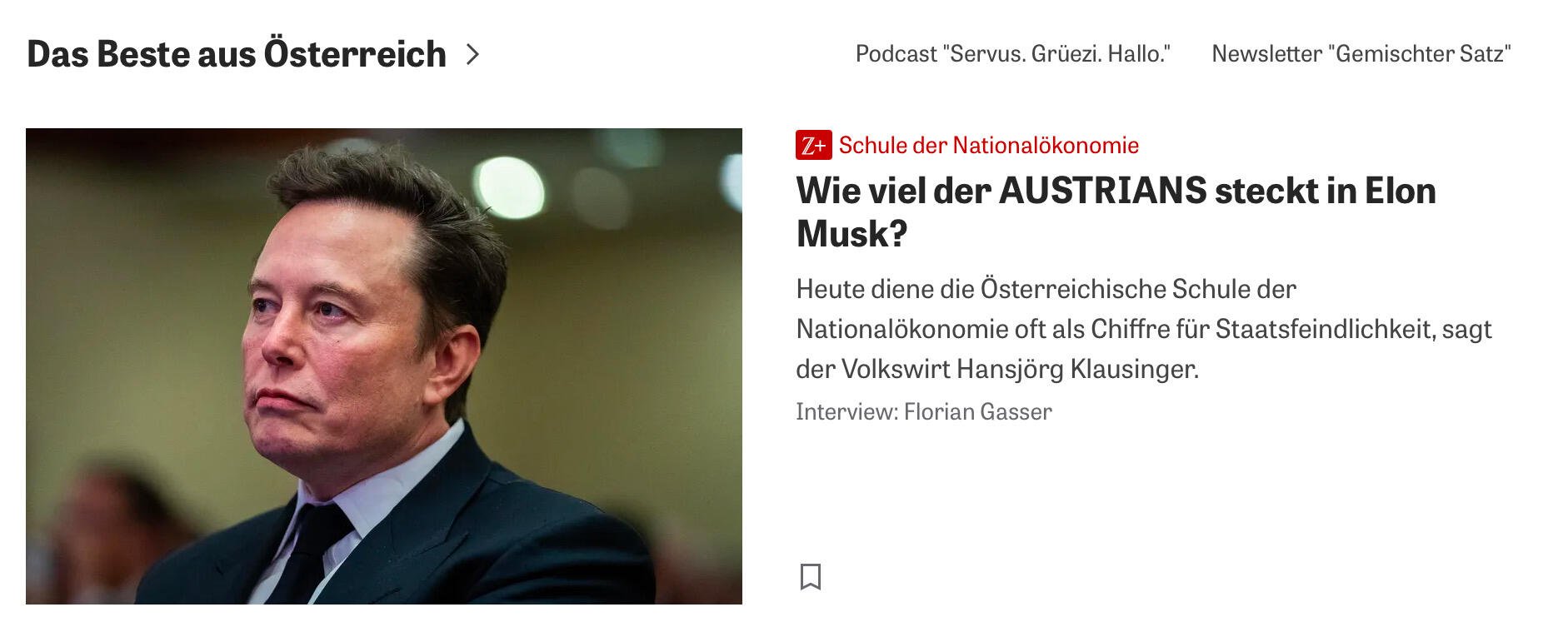 We Austrians are so back! Interesting…