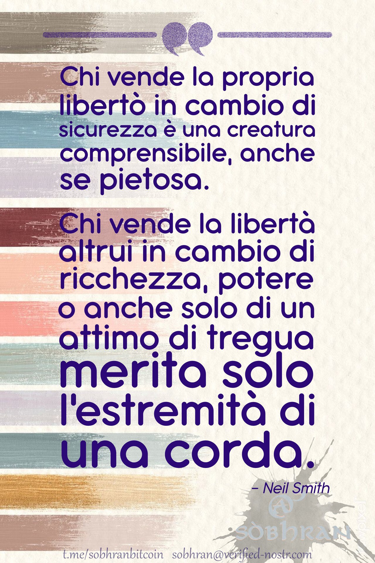 Chi vende la propria #libertà in…