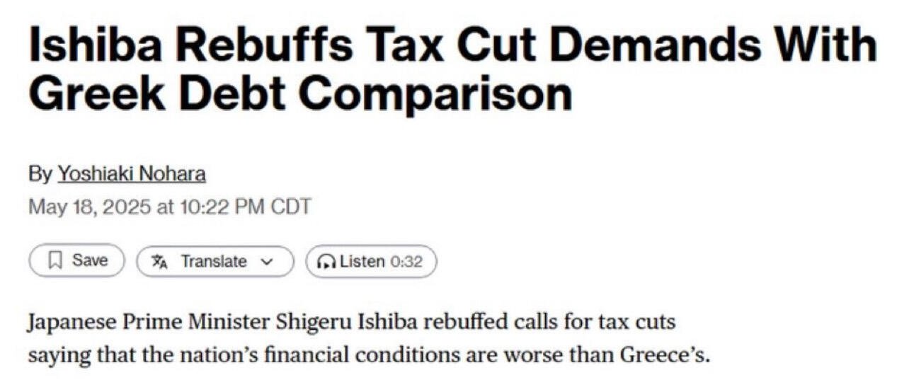 BREAKING: Japan's Prime Minister says…